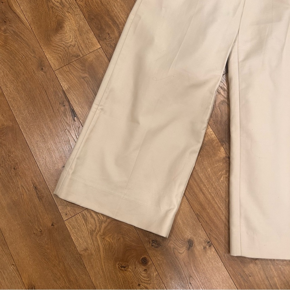 NWT Banana Republic Cruise wide leg pant in light khaki - Size 0S - Picture 6 of 9